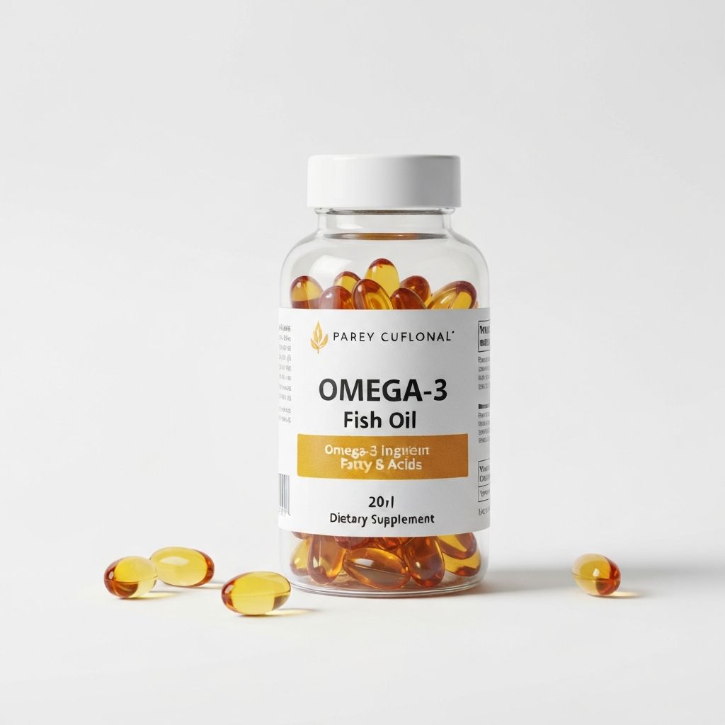 Omega-3 fish oil softgel capsules